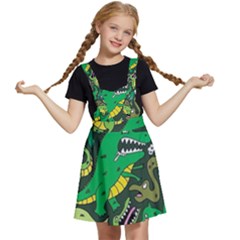 Dino Kawaii Kids  Apron Dress by Grandong