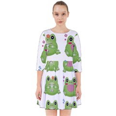 Kawaii-frog-rainy-season-japanese Smock Dress by Grandong