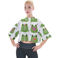 Kawaii-frog-rainy-season-japanese Mock Neck T-shirt by Grandong