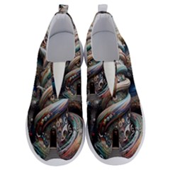 Fantasy Psychedelic Building Spiral No Lace Lightweight Shoes by Ravend