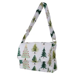 Christmas Xmas Trees Full Print Messenger Bag (m) by Vaneshop