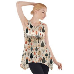 Pattern Seamless Side Drop Tank Tunic by Vaneshop