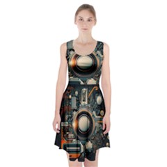 Illustrations Technology Robot Internet Processor Racerback Midi Dress by Vaneshop