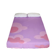 Sky Nature Sunset Clouds Space Fantasy Sunrise Fitted Sheet (full/ Double Size) by Vaneshop