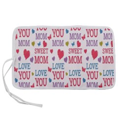 Love Mom Happy Mothers Day I Love Mom Graphic Pen Storage Case (s) by Vaneshop
