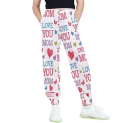 Love Mom Happy Mothers Day I Love Mom Graphic Kids  Joggers by Vaneshop