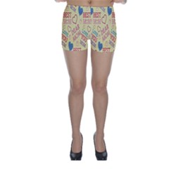 Love Mom Happy Mothers Day I Love Mom Graphic Pattern Skinny Shorts by Vaneshop