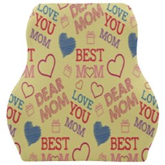 Love Mom Happy Mothers Day I Love Mom Graphic Pattern Car Seat Velour Cushion  by Vaneshop