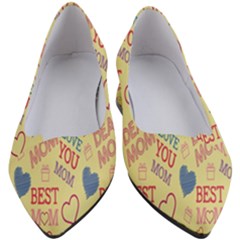 Love Mom Happy Mothers Day I Love Mom Graphic Pattern Women s Block Heels  by Vaneshop