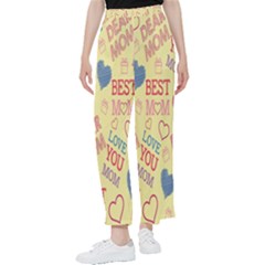 Love Mom Happy Mothers Day I Love Mom Graphic Pattern Women s Pants  by Vaneshop