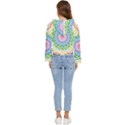 Mandala Pattern Rainbow Pride Women s Lightweight Cropped Hoodie View4