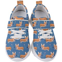 Corgi Patterns Kids  Velcro Strap Shoes by Amaryn4rt