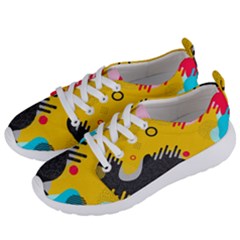 Abstract Colorful Pattern Shape Design Background Women s Lightweight Sports Shoes by Amaryn4rt