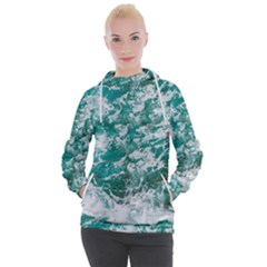 Blue Ocean Waves 2 Women s Hooded Pullover by Jack14