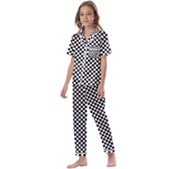 Space Patterns Kids  Satin Short Sleeve Pajamas Set by Amaryn4rt