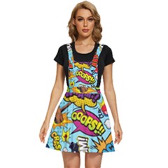 Comic Elements Colorful Seamless Pattern Apron Dress by Amaryn4rt