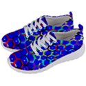 Blue Bee Hive Pattern Men s Lightweight Sports Shoes View2