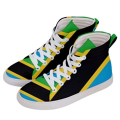 Flag Of Tanzania Women s Hi-top Skate Sneakers by Amaryn4rt