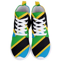 Flag Of Tanzania Women s Lightweight High Top Sneakers by Amaryn4rt