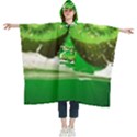 Kiwi Fruit Vitamins Healthy Cut Women s Hooded Rain Ponchos View1