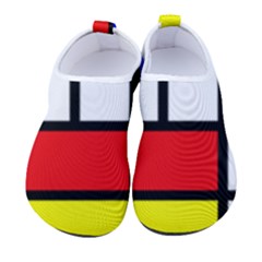 Mondrian-red-blue-yellow Men s Sock-style Water Shoes by Amaryn4rt