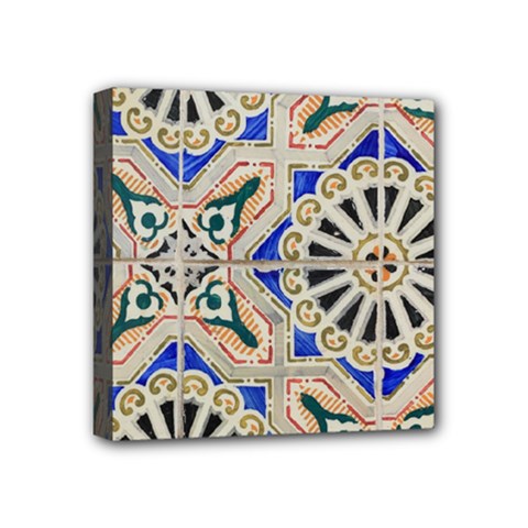 Ceramic-portugal-tiles-wall- Mini Canvas 4  X 4  (stretched) by Amaryn4rt