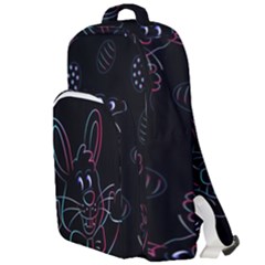 Easter-bunny-hare-rabbit-animal Double Compartment Backpack by Amaryn4rt