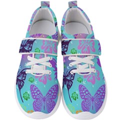 Butterfly Vector Background Men s Velcro Strap Shoes by Amaryn4rt