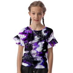 Abstract Canvas-acrylic-digital-design Kids  Cut Out Flutter Sleeves by Amaryn4rt