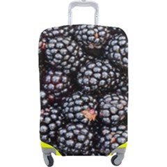 Blackberries-background-black-dark Luggage Cover (large) by Amaryn4rt