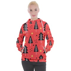 Christmas Christmas Tree Pattern Women s Hooded Pullover by Amaryn4rt