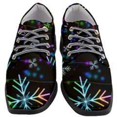 Snowflakes Snow Winter Christmas Women Heeled Oxford Shoes by Amaryn4rt