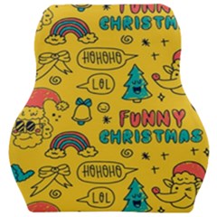 Colorful-funny-christmas-pattern Cool Ho Ho Ho Lol Car Seat Velour Cushion  by Amaryn4rt