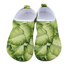 Seamless-pattern-with-green-leaves Women s Sock-style Water Shoes by Amaryn4rt