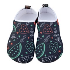 Seamless-vector-pattern-with-watermelons-mint -- Men s Sock-style Water Shoes by Amaryn4rt