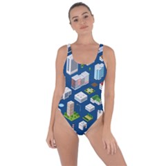 Isometric-seamless-pattern-megapolis Bring Sexy Back Swimsuit by Amaryn4rt