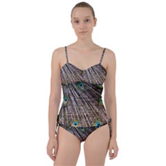 Peacock-feathers-pattern-colorful Sweetheart Tankini Set by Amaryn4rt