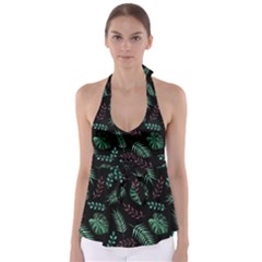 Animals Galaxy Space Tie Back Tankini Top by Amaryn4rt