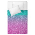 Pink And Turquoise Glitter Duvet Cover Double Side (Single Size) View1