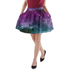 Digital Abstract Party Event A-line Pocket Skirt by Pakjumat