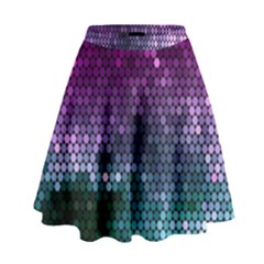 Digital Abstract Party Event High Waist Skirt by Pakjumat