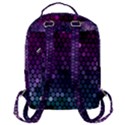 Digital Abstract Party Event Flap Pocket Backpack (Large) View3