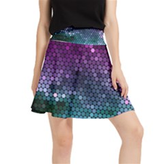 Digital Abstract Party Event Waistband Skirt by Pakjumat