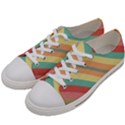 Pattern Design Abstract Pastels Men s Low Top Canvas Sneakers View2