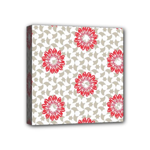 Print Pattern Fashion Background Mini Canvas 4  X 4  (stretched) by Pakjumat