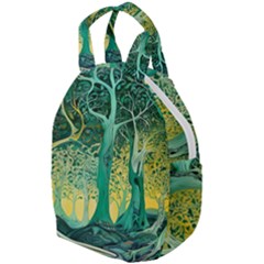 Nature Trees Forest Mystical Forest Jungle Travel Backpack by Pakjumat