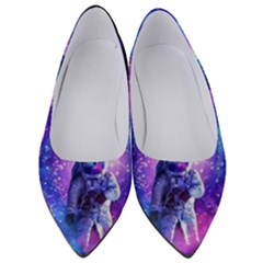 The Cosmonaut Galaxy Art Space Astronaut Women s Low Heels by Pakjumat