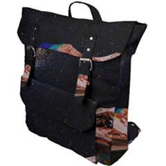 Retro Vintage Space Galaxy Buckle Up Backpack by Pakjumat