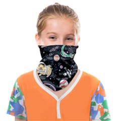 Animals Galaxy Space Face Covering Bandana (kids) by Pakjumat