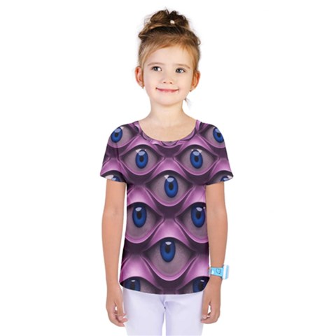 Artistic Eye Psychedelic Kids  One Piece T-shirt by Modalart